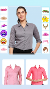 Women Formal Shirt PhotoEditor screenshot 1