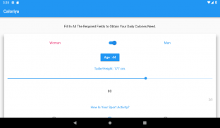 Caloriya - Calculate your daily calorie needs screenshot 1