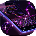 Dunkel lila Tastatur Icon