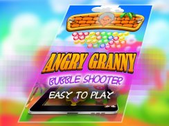 Angry Bubble Shooter Granny screenshot 1