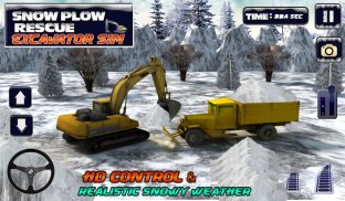 Winter Snow Rescue Excavator screenshot 11