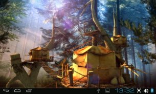 Tree Village 3D Free lwp screenshot 0