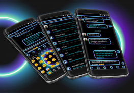 SMS Messages Retro Blue Theme screenshot 0