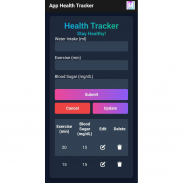 App Health Tracker Basic screenshot 1