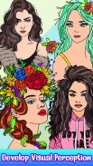 Hairs Color by Number: Glitter, Paint, Crayon Book screenshot 5
