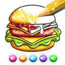 Food Coloring Game - Learn Col Icon