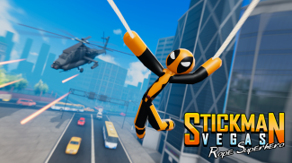 Flying Stickman Rope Hero Vice screenshot 4