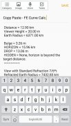 Flat Earth - Curve & Globe Calculator screenshot 1