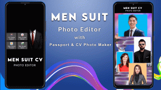 Menn Suit CV Photo Editor screenshot 1