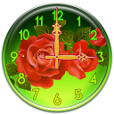 Roses Clock Widget