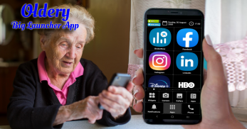 Oldery: Big Launcher App screenshot 3