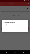 Microwave Watt Converter screenshot 1