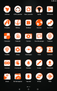 Inverted White and Orange Icon Pack Free screenshot 6