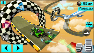 Formula Car Sky Tracks GT Racing Stunts- Car Games screenshot 1