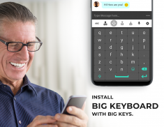 Large Keyboard - Big Button Keypad & Voice Typing screenshot 1