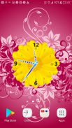 Flowers Clock Live wallpaper screenshot 4