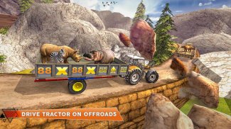 Offroad Animal Tractor Transporter screenshot 0