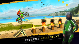 Nebun biciclist extrem provocare Sky Stunt 3D screenshot 2