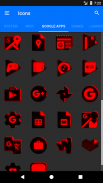 Flat Black and Red Icon Pack ✨Free✨ screenshot 4