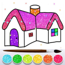 Glitter House Coloring