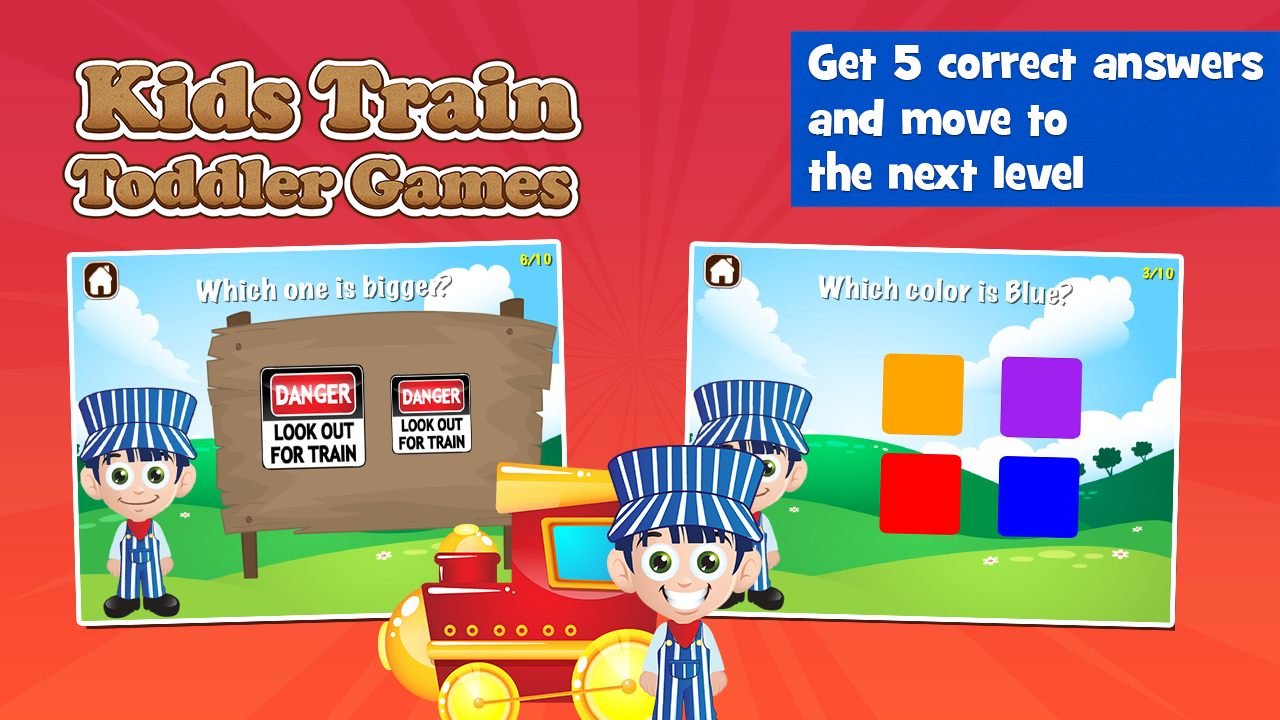 Play free toddler game online: Trains