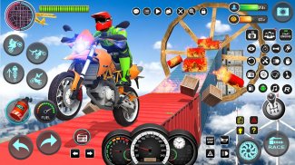 Impossible Mega Ramp Moto Bike Rider: Superhero 3D screenshot 6