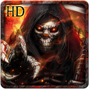 Flaming Grim Reaper Live Wallpaper Icon