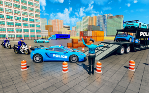 US Police Transporter Ship Games: Police Games screenshot 4