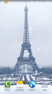 Tuyết ở Paris Hình nền sống screenshot 5