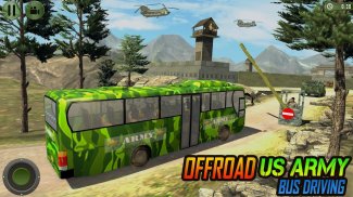 Offroad US Army Transport Prisoners Bus Driving screenshot 1