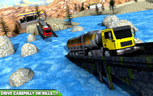 Snow Offroad Oil Truck Drive screenshot 1