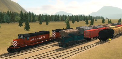 Train and rail yard simulator