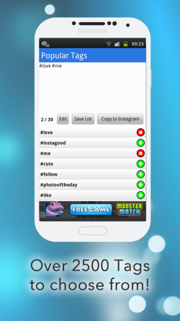 Likes with Tags Instagram Tags | Download APK for Android ... - 360 x 640 png 157kB