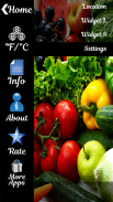 Fresh Vegetables Widget Clock screenshot 6