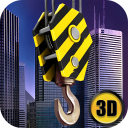 Construcción de rascacielos Sim 3D Icon