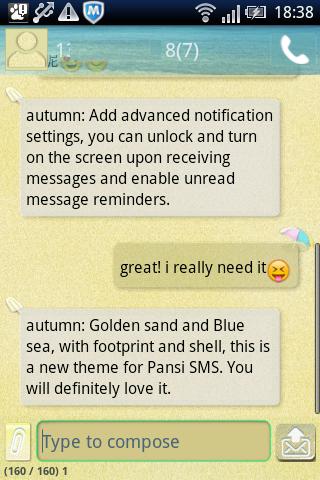 Pansi Sms Beach Theme 2 1 Download Android Apk Aptoide