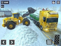Offroad Snow Trailer Truck Driving Game 2020 screenshot 4