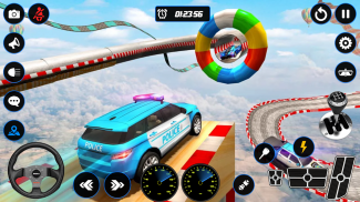 Police Car Mega Ramp Car Stunt screenshot 2