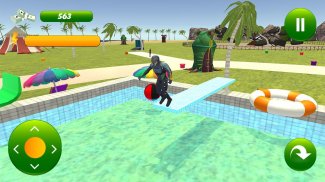 Süper kahraman su kaydırağı yokuş yukarı руш screenshot 2