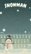 Snowman Keyboard & Wallpaper screenshot 1