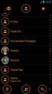 Dialer Circle BlackOrange Skin screenshot 3