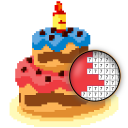 Party Pixel Art Coloring Book Icon