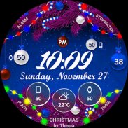 Christmas Lights Watch Face screenshot 7