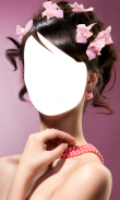 Flowers Hairstyle Photo Editor screenshot 4