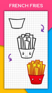 How to draw kawaii food, drinks step by step screenshot 6