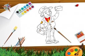 Profissões de livros para colorir para crianças screenshot 3
