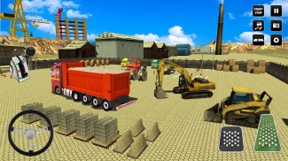 مدينة اعمال بناء محاكاة رافعة شوكية شاحنة نقل لعبه screenshot 1
