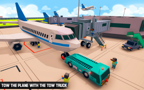 Blocky Airport Ground Staff Flight Simulator Game screenshot 3