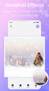 Snowfall Editor - Snow Effects screenshot 3