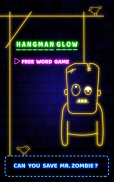 Hangman Glow Word Games Puzzle screenshot 2